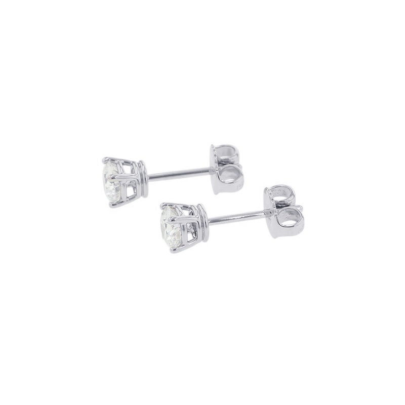 ハリーウィンストン ピアス ラウンドカット・イヤスタッズ ダイヤモンド 0.43ct/0.42ct Pt950 ESDPRD010SI GIA鑑定書付き