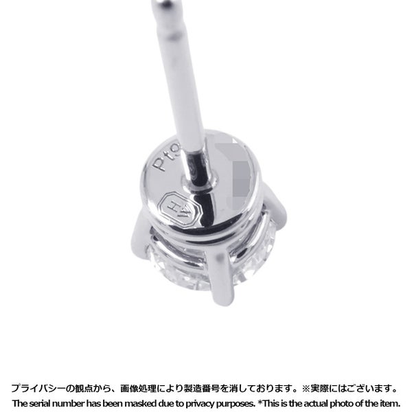 ハリーウィンストン ピアス ラウンドカット・イヤスタッズ ダイヤモンド 0.43ct/0.42ct Pt950 ESDPRD010SI GIA鑑定書付き