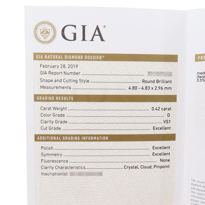 ハリーウィンストン ピアス ラウンドカット・イヤスタッズ ダイヤモンド 0.43ct/0.42ct Pt950 ESDPRD010SI GIA鑑定書付き