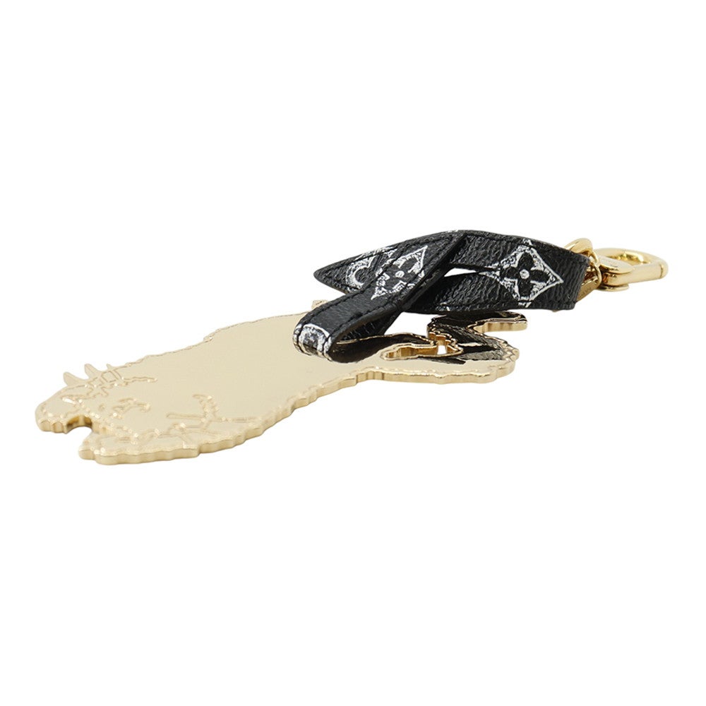 中古ヴィトン　キャットグラム・キーホルダー　MP2284 美品 ルイヴィトン キーホルダー ビジューサックキャットグラム フライング