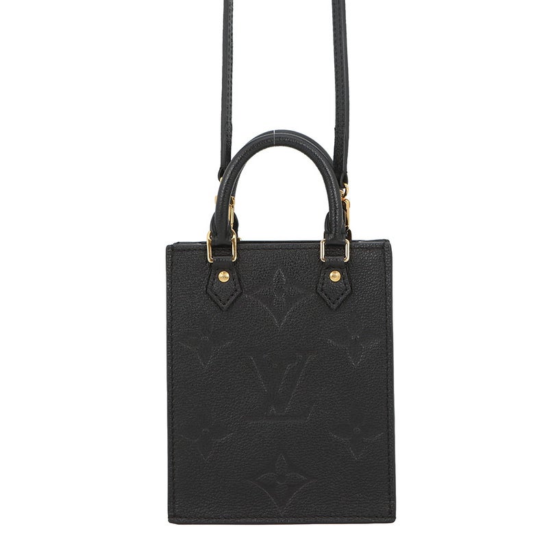 ルイヴィトン ハンドバッグ モノグラム・アンプラント プティット・サックプラ M80478 LOUIS VUITTON 2way ブラック 黒