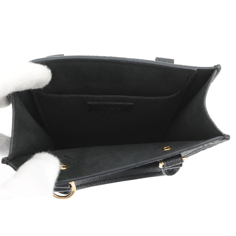 ルイヴィトン ハンドバッグ モノグラム・アンプラント プティット・サックプラ M80478 LOUIS VUITTON 2way ブラック 黒