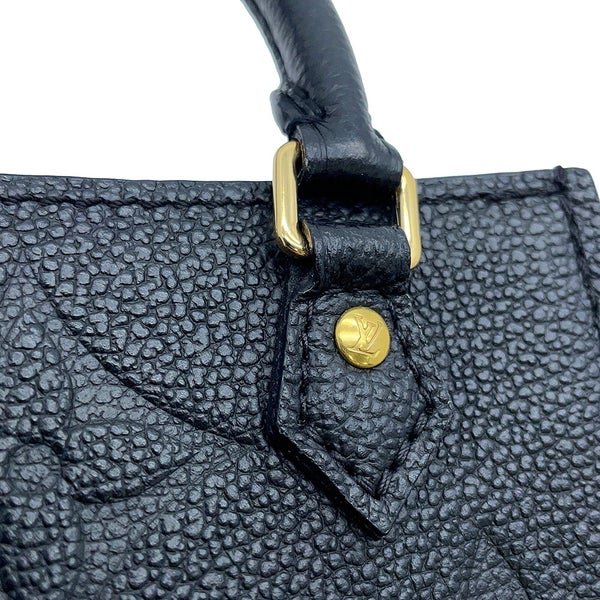 ルイヴィトン ハンドバッグ モノグラム・アンプラント プティット・サックプラ M80478 LOUIS VUITTON 2way ブラック 黒