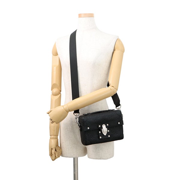 ルイヴィトン ショルダーバッグ トリヨン・モノグラム ソウル・トランク M13871 LOUIS VUITTON メンズ 黒 ブラック