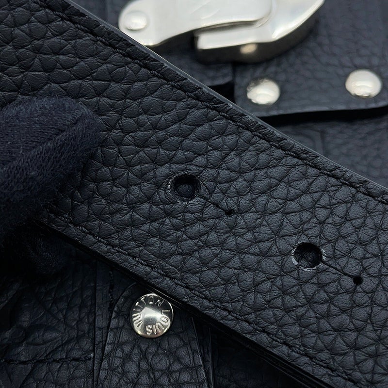 ルイヴィトン ショルダーバッグ トリヨン・モノグラム ソウル・トランク M13871 LOUIS VUITTON メンズ 黒 ブラック