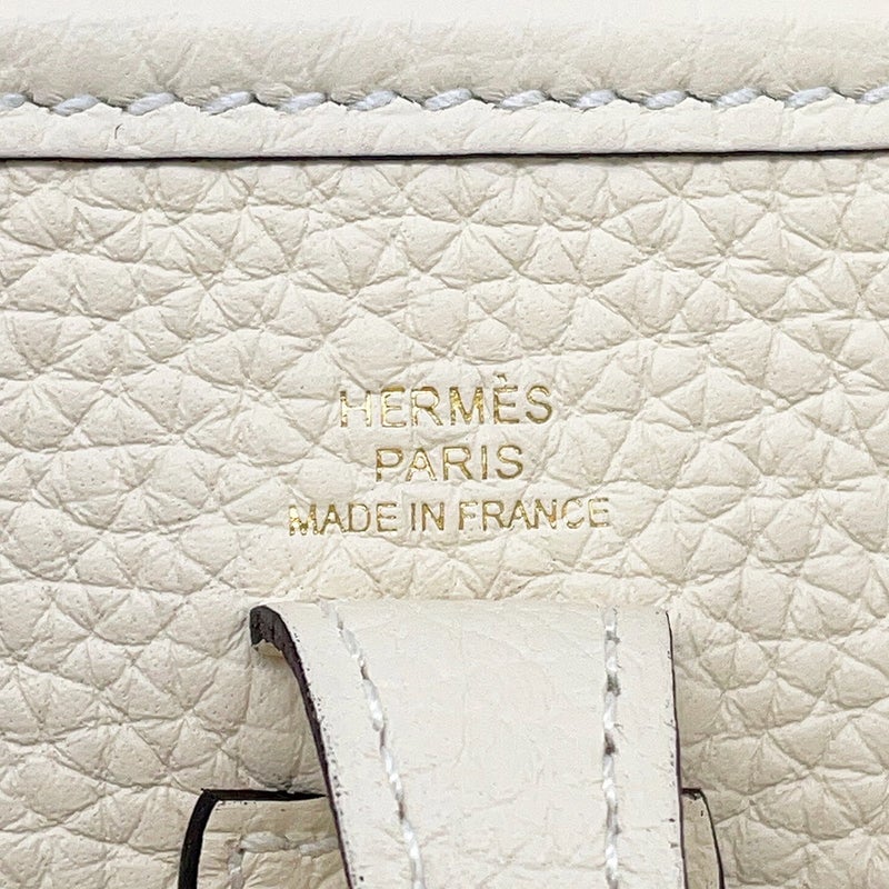 エルメス ショルダーバッグ エブリンTPM 111cm アマゾン クレーム/ゴールド金具 トリヨンクレマンス K刻印 HERMES Evelyne
