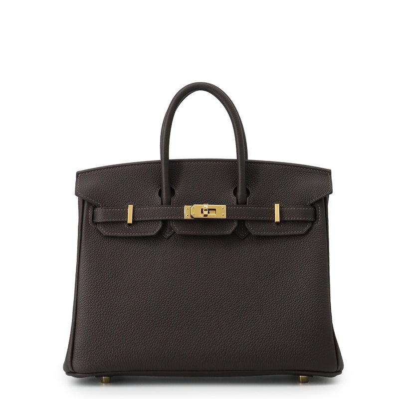 エルメス バーキン25 ベブラン/ゴールド金具 トゴ G刻印 HERMES Birkin ハンドバッグ