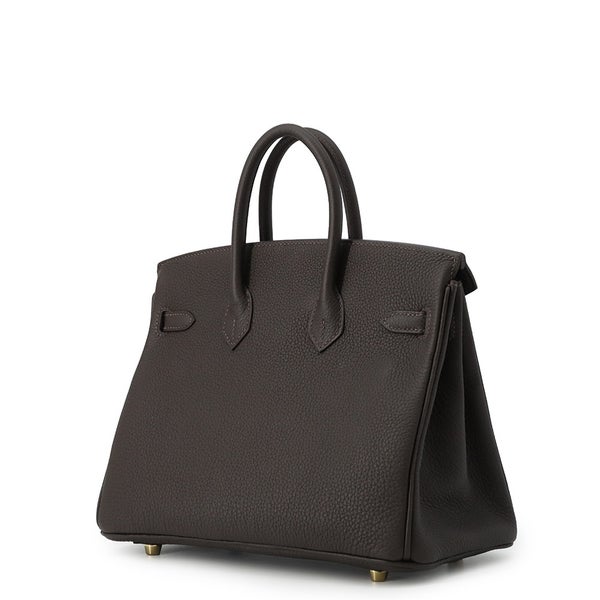 エルメス バーキン25 ベブラン/ゴールド金具 トゴ G刻印 HERMES Birkin ハンドバッグ