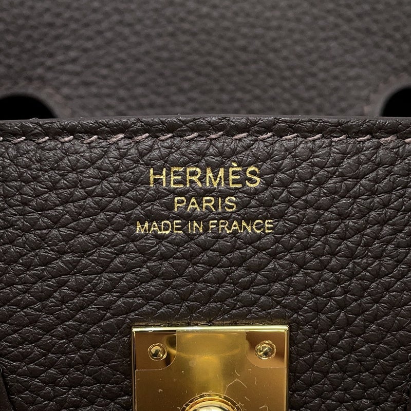 エルメス バーキン25 ベブラン/ゴールド金具 トゴ G刻印 HERMES Birkin ハンドバッグ