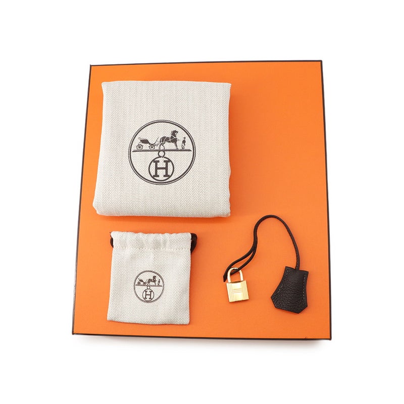エルメス バーキン25 ベブラン/ゴールド金具 トゴ G刻印 HERMES Birkin ハンドバッグ