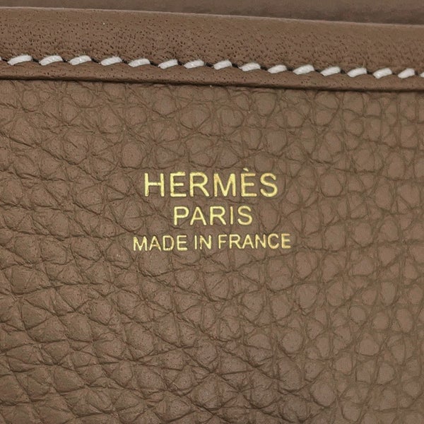エルメス ショルダーバッグ エブリン3 PM エトゥープ/ゴールド金具 トリヨンクレマンス K刻印 HERMES
