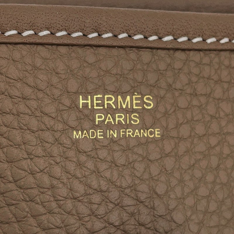 エルメス ショルダーバッグ エブリン3 PM エトゥープ/ゴールド金具 トリヨンクレマンス K刻印 HERMES