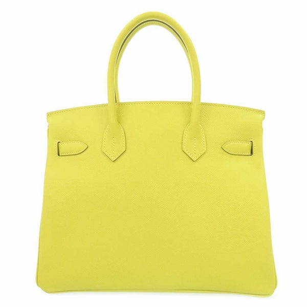 エルメス バーキン30 ライム/ゴールド金具 ヴォーエプソン Y刻印 HERMES Birkin ハンドバッグ