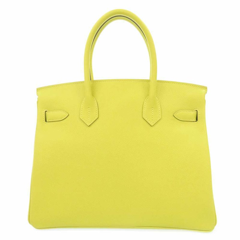 エルメス バーキン30 ライム/ゴールド金具 ヴォーエプソン Y刻印 HERMES Birkin ハンドバッグ