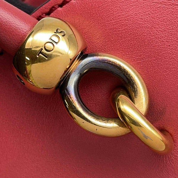 トッズ ハンドバッグ ロゴ レザー TOD'S ショルダーバッグ