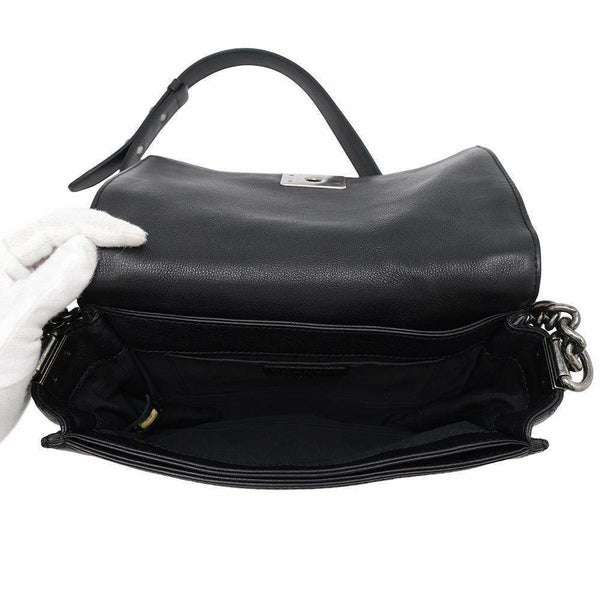 シャネル チェーンショルダーバッグ ボーイシャネル ココマーク ラムスキン CHANEL BAG 2wayバッグ 黒