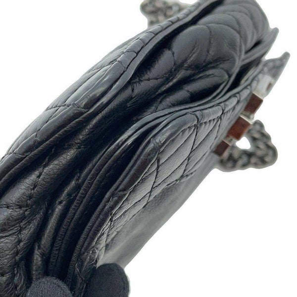 シャネル チェーンショルダーバッグ ボーイシャネル ココマーク ラムスキン CHANEL BAG 2wayバッグ 黒