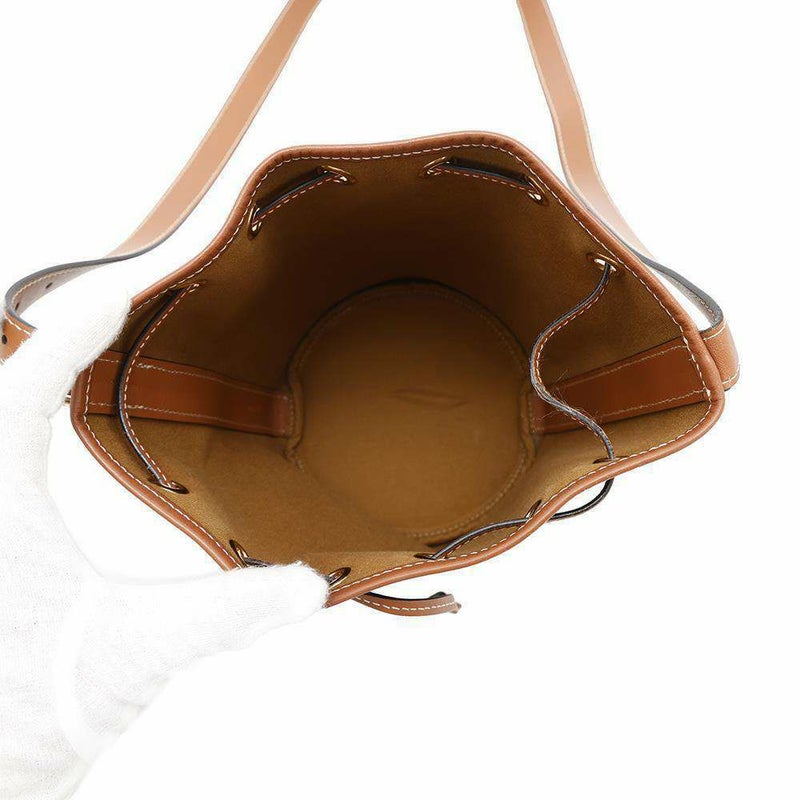 セリーヌ ショルダーバッグ トリオンフ スモール ドローストリングバッグ レザー 191142BZJ.04LU  CELINE バッグ