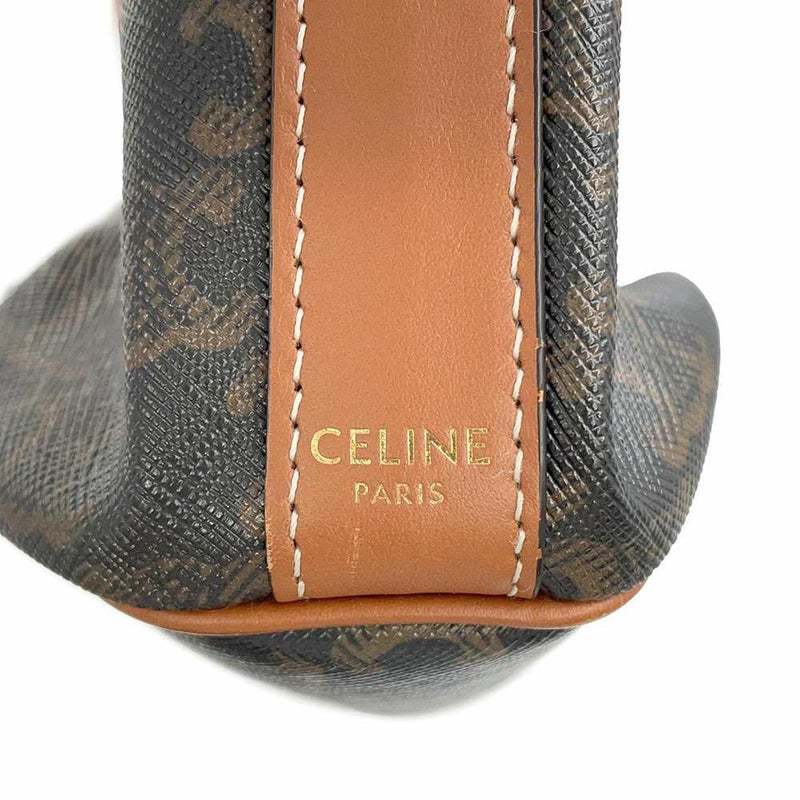 セリーヌ ショルダーバッグ トリオンフ スモール ドローストリングバッグ レザー 191142BZJ.04LU  CELINE バッグ