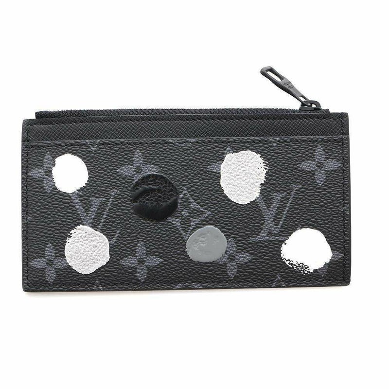 ルイヴィトン コインケース カードケース モノグラム・エクリプス LV × YK コインカード・ホルダー M81930 草間彌生 ブラック 黒