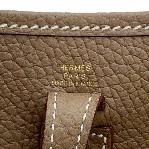 エルメス エブリンTPM アマゾン エトゥープ/ブルーインディゴ/ゴールド金具 トリヨンクレマンス Z刻印