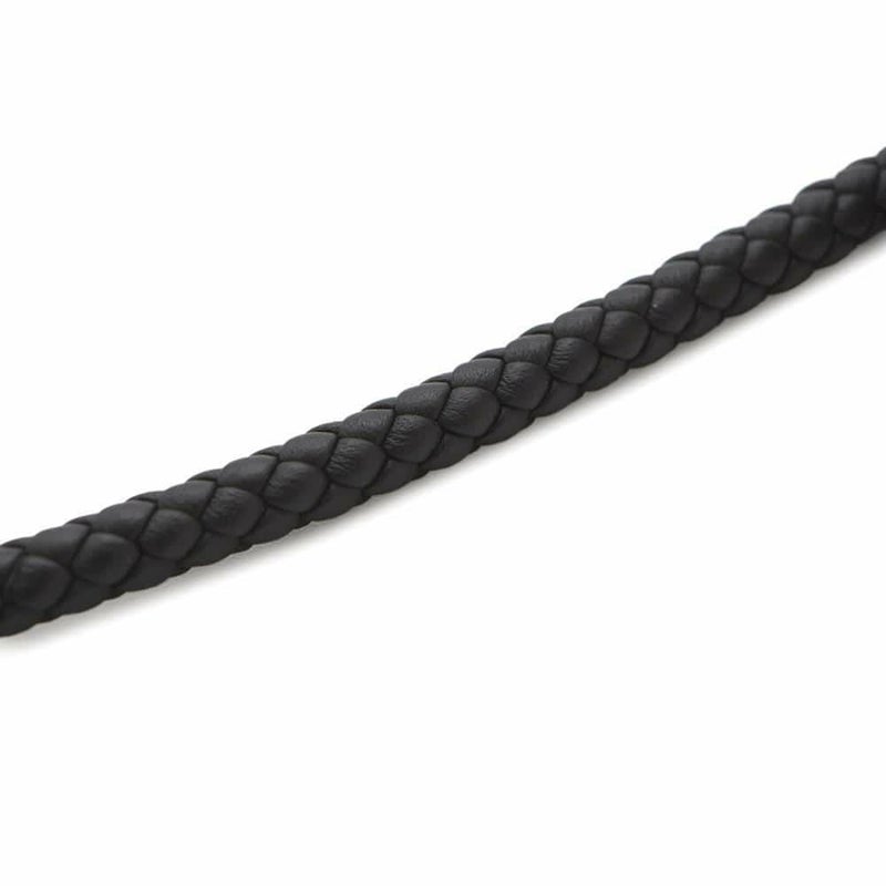 エルメス ブレスレット グレナン ブラック/シルバー金具 スイフト サイズT5 HERMES アクセサリー メンズ 黒