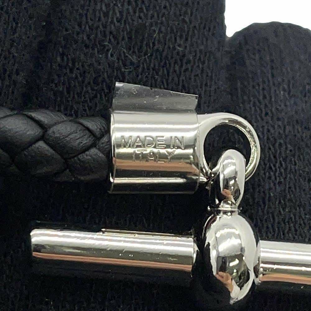 エルメス ブレスレット グレナン ブラック/シルバー金具 スイフト