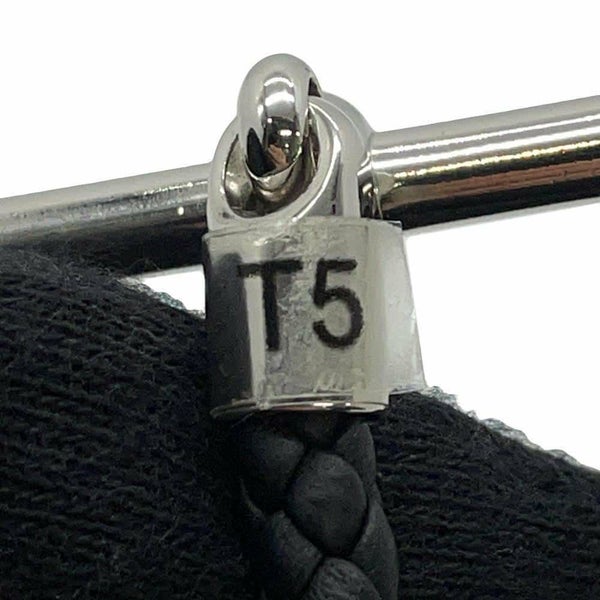 エルメス ブレスレット グレナン ブラック/シルバー金具 スイフト サイズT5 HERMES アクセサリー メンズ 黒