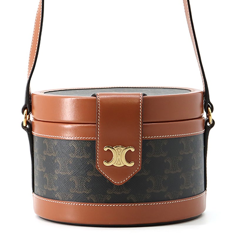 セリーヌ ショルダーバッグ トリオンフ タンブール ミディアム PVC/レザー 195192 CELINE バッグ