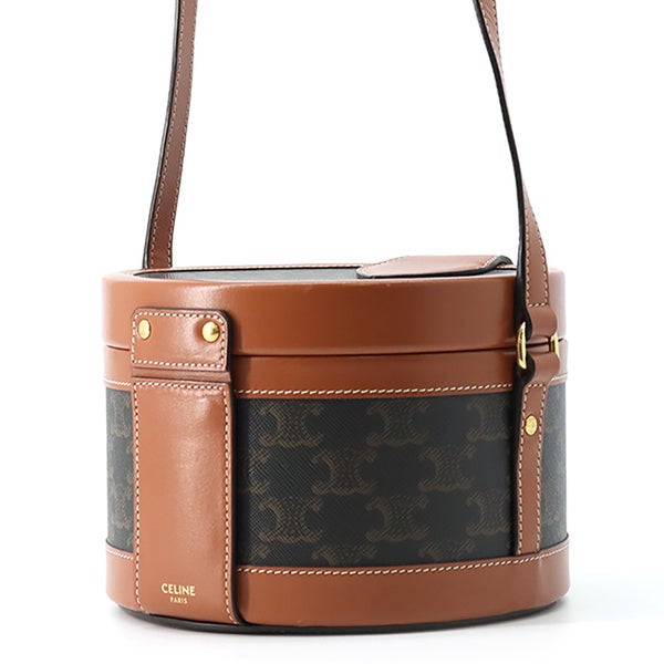 セリーヌ ショルダーバッグ トリオンフ タンブール ミディアム PVC/レザー 195192 CELINE バッグ