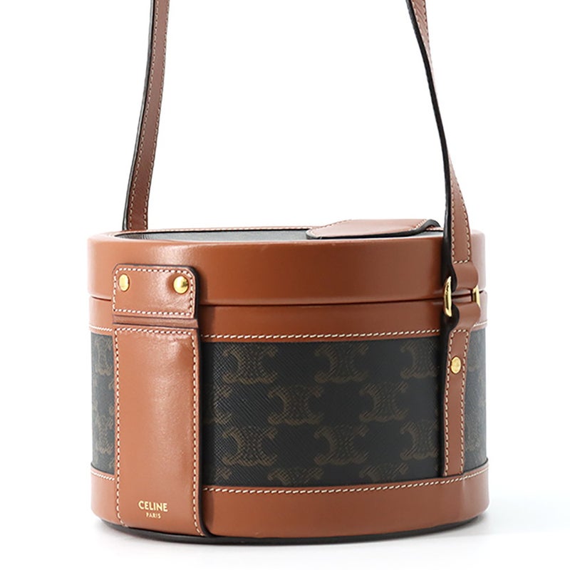セリーヌ ショルダーバッグ トリオンフ タンブール ミディアム PVC/レザー 195192 CELINE バッグ