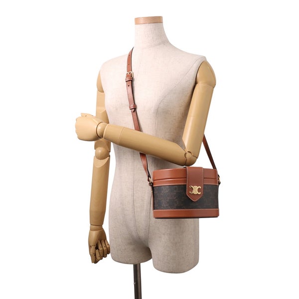 セリーヌ ショルダーバッグ トリオンフ タンブール ミディアム PVC/レザー 195192 CELINE バッグ