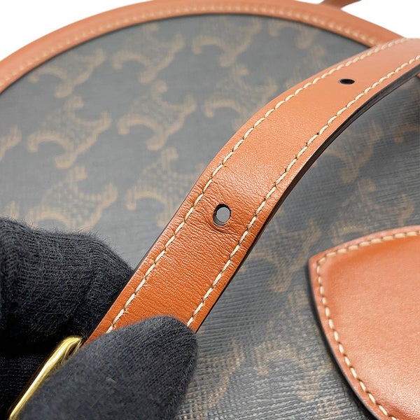 セリーヌ ショルダーバッグ トリオンフ タンブール ミディアム PVC/レザー 195192 CELINE バッグ