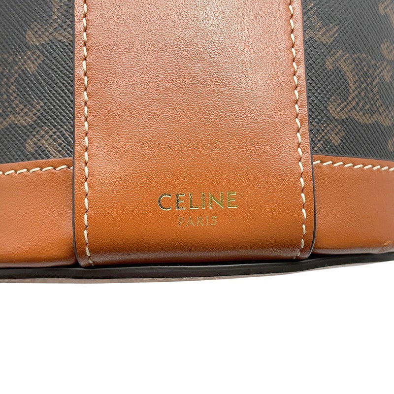 セリーヌ ショルダーバッグ トリオンフ タンブール ミディアム PVC/レザー 195192 CELINE バッグ