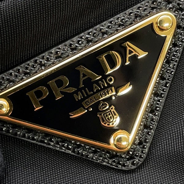 プラダ ハンドバッグ トライアングルロゴ サフィアーノ 1BG308 PRADA ２wayショルダー 黒