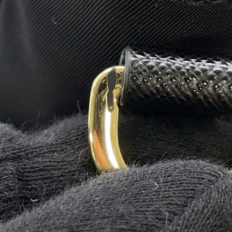 プラダ ハンドバッグ トライアングルロゴ サフィアーノ 1BG308 PRADA ２wayショルダー 黒