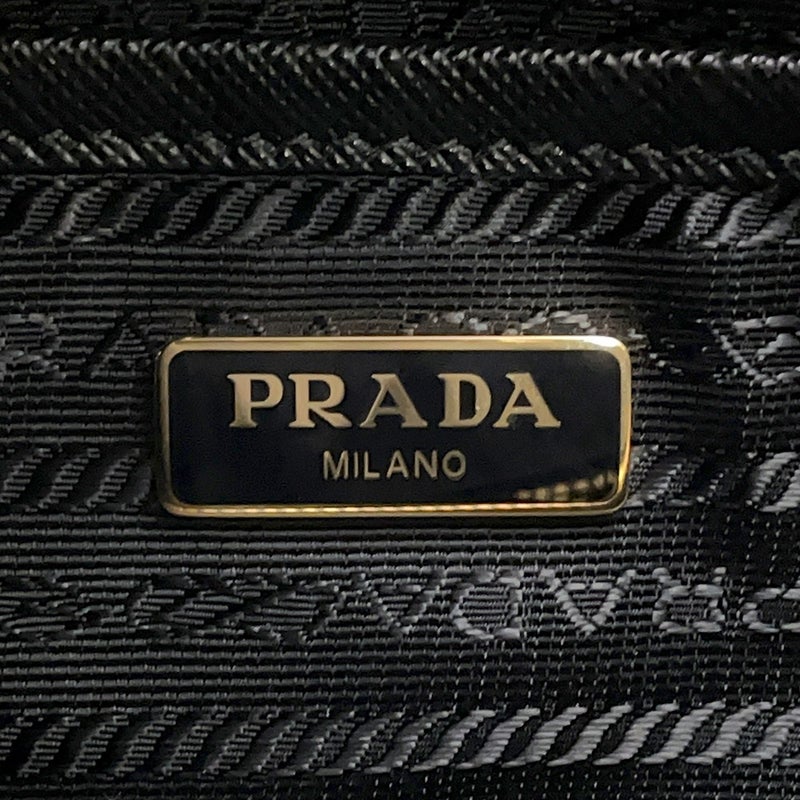 プラダ ハンドバッグ トライアングルロゴ サフィアーノ 1BG308 PRADA ２wayショルダー 黒