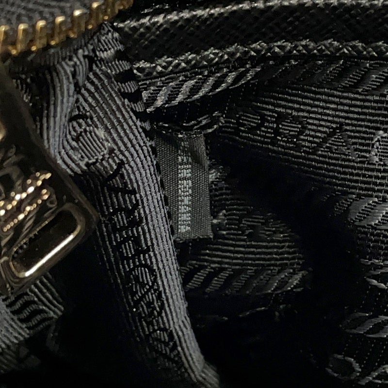 プラダ ハンドバッグ トライアングルロゴ サフィアーノ 1BG308 PRADA ２wayショルダー 黒