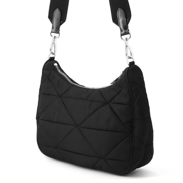 プラダ ショルダーバッグ パデッド ナイロン キルティング 1BC151 PRADA バッグ ポーチ付き 黒