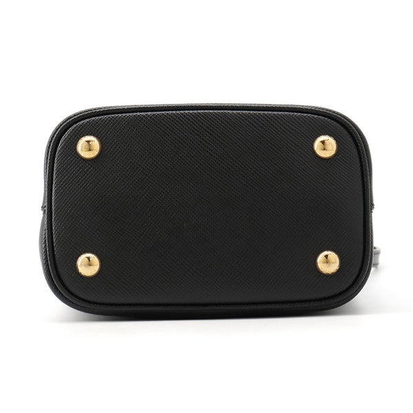 プラダ ハンドバッグ サフィアーノ パニエ レザー スモール 1BA217 PRADA 2wayショルダーバッグ 黒