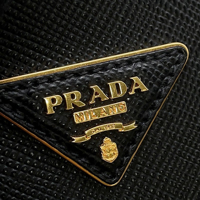 プラダ ハンドバッグ サフィアーノ パニエ レザー スモール 1BA217 PRADA 2wayショルダーバッグ 黒