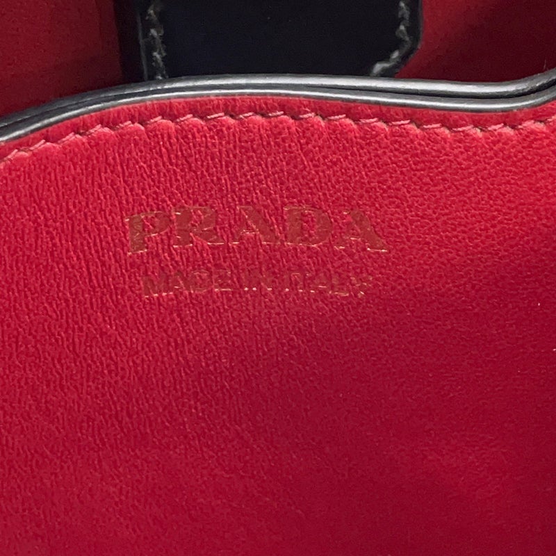 プラダ ハンドバッグ サフィアーノ パニエ レザー スモール 1BA217 PRADA 2wayショルダーバッグ 黒