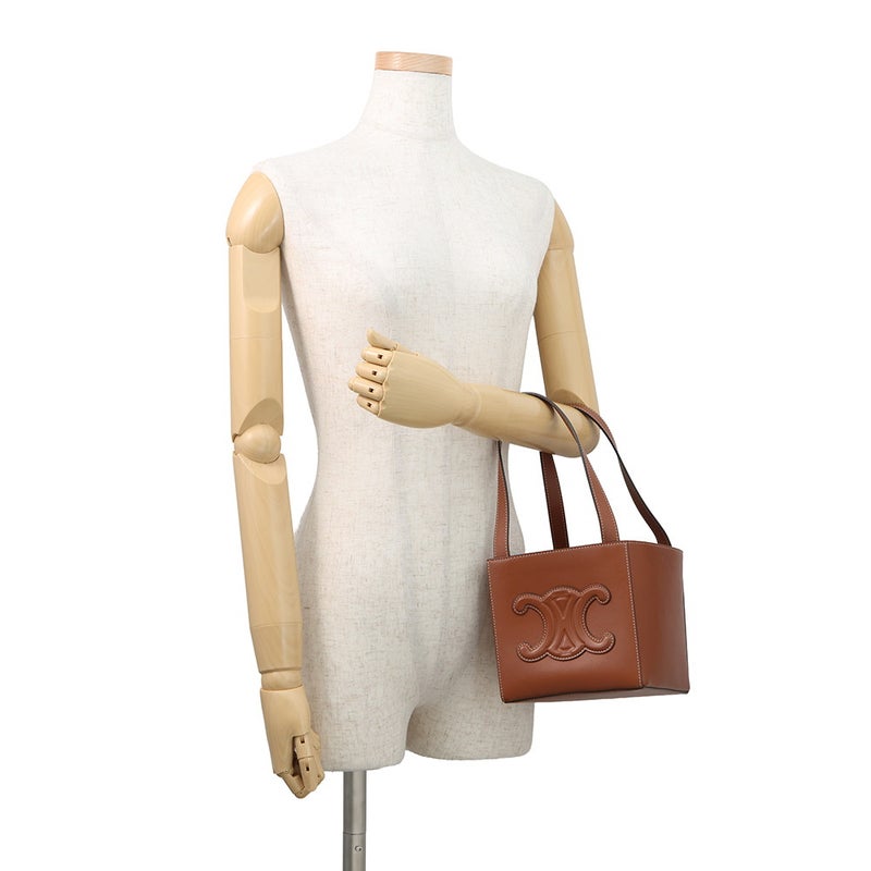 セリーヌ ハンドバッグ キュイルトリオンフ キューブ レザー 199203 CELINE