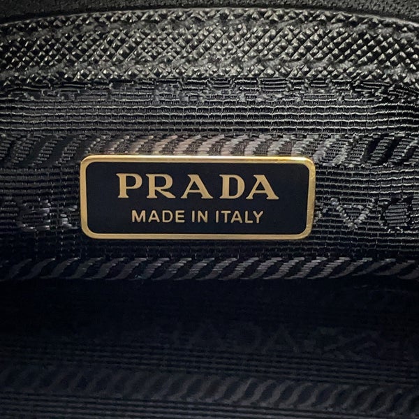プラダ ハンドバッグ ミニ サフィアーノ トライアングルロゴ 1BB846 PRADA ２wayショルダー 黒 ボストンバッグ