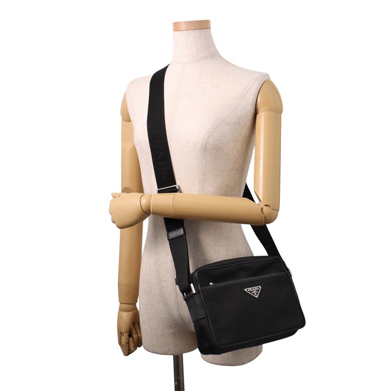 プラダ ショルダーバッグ ナイロン 2VH048 PRADA バッグ 斜め掛け 黒