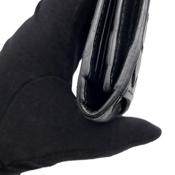 ボッテガヴェネタ 長財布 イントレチャート レザー 120697 BOTTEGA VENETA メンズ 黒