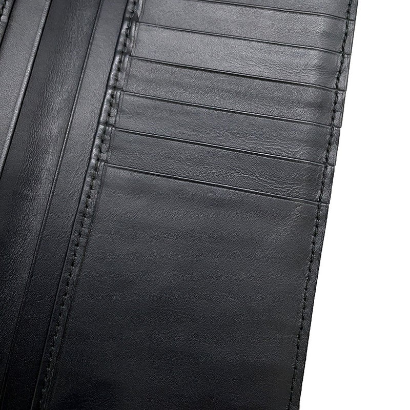 ボッテガヴェネタ 長財布 イントレチャート レザー 120697 BOTTEGA VENETA メンズ 黒