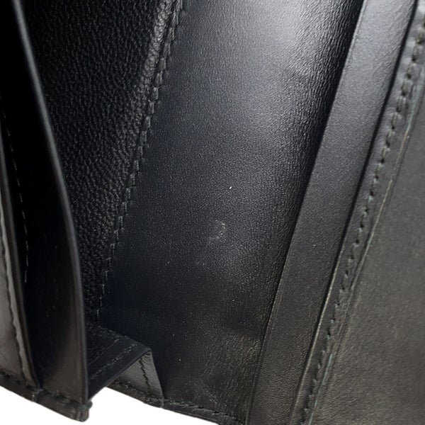 ボッテガヴェネタ 長財布 イントレチャート レザー 120697 BOTTEGA VENETA メンズ 黒