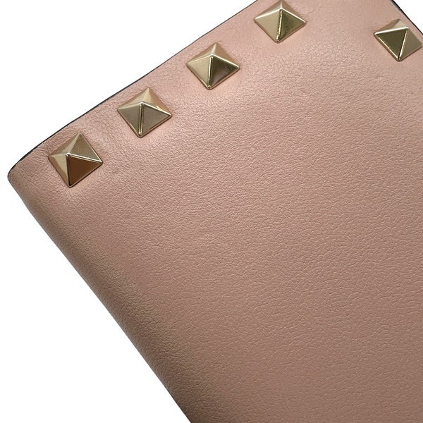 ヴァレンティノ・ガラヴァーニ 二つ折り財布 スタッズ コンパクト ウォレット  レザー VALENTINO 財布