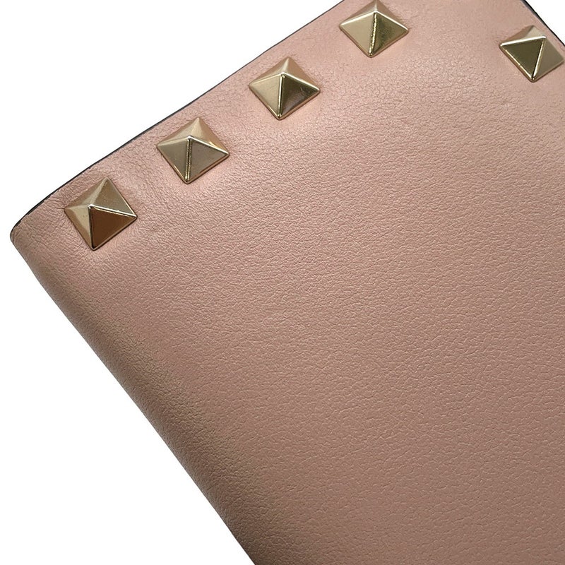 ヴァレンティノ・ガラヴァーニ 二つ折り財布 スタッズ コンパクト ウォレット  レザー VALENTINO 財布